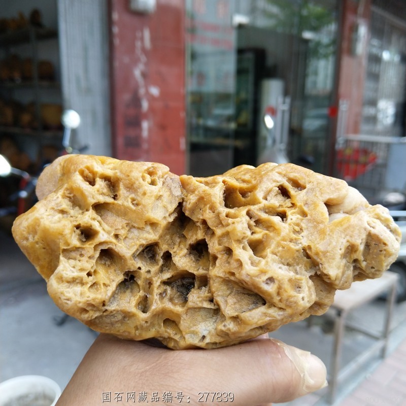 黄蜡石蜂窝奇石