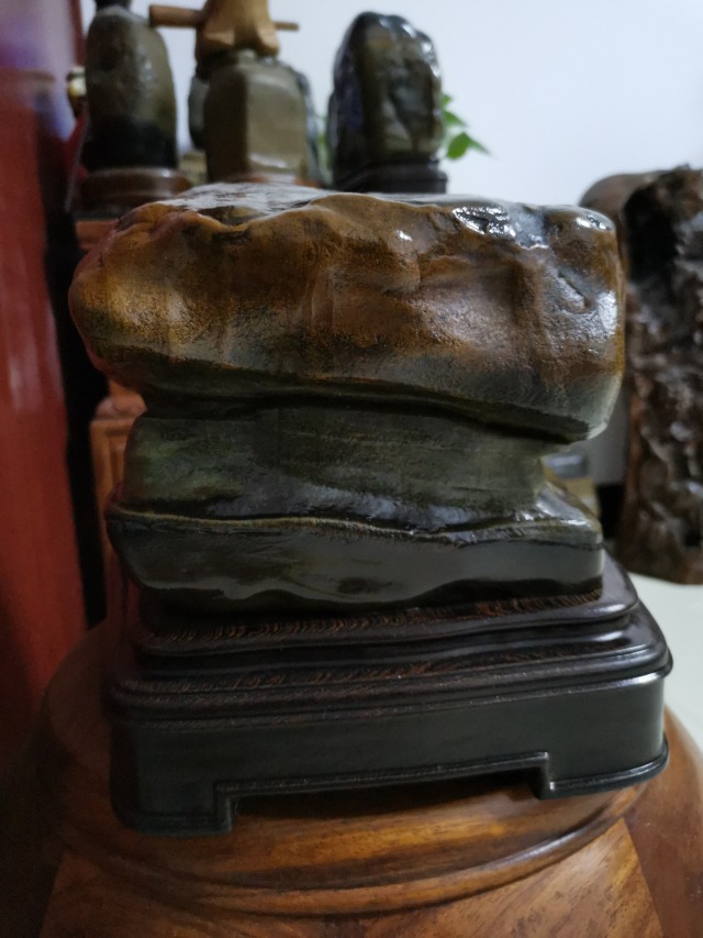 彩陶鸳鸯石