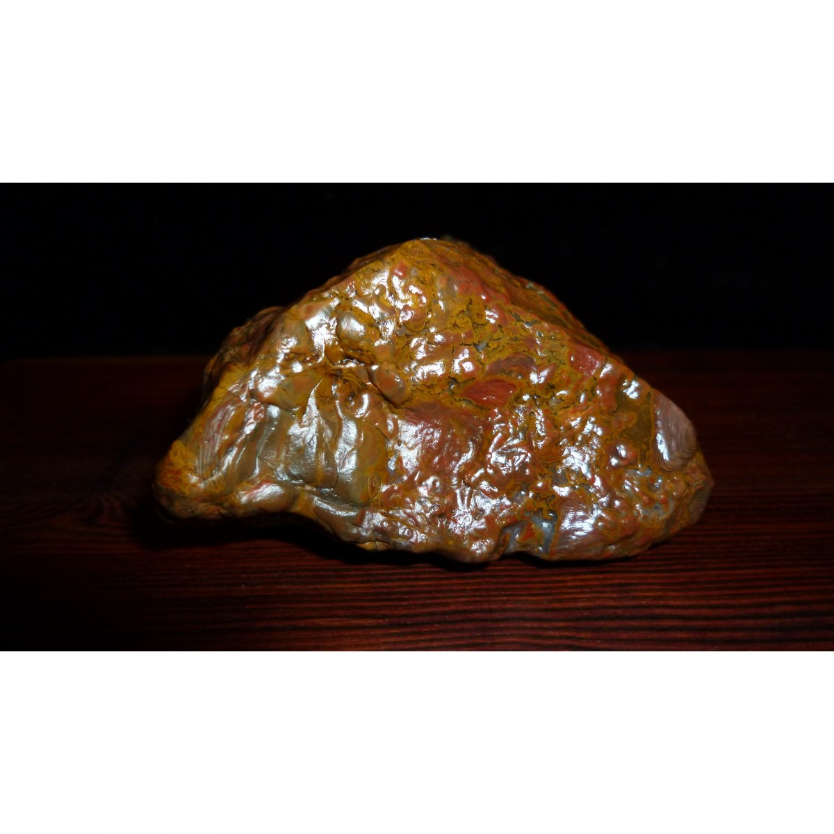 石馆 辰龙奇石  阿拉善早期地表套色玉化马牙原石摆件 藏品名称