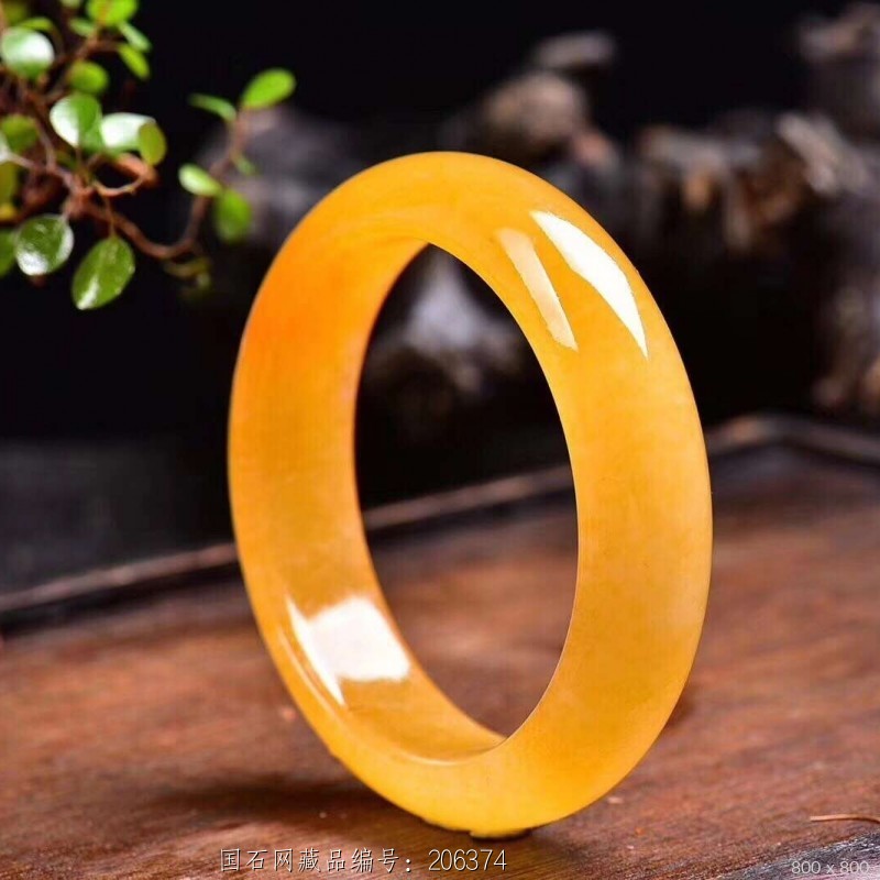 精品天然黄龙玉手镯