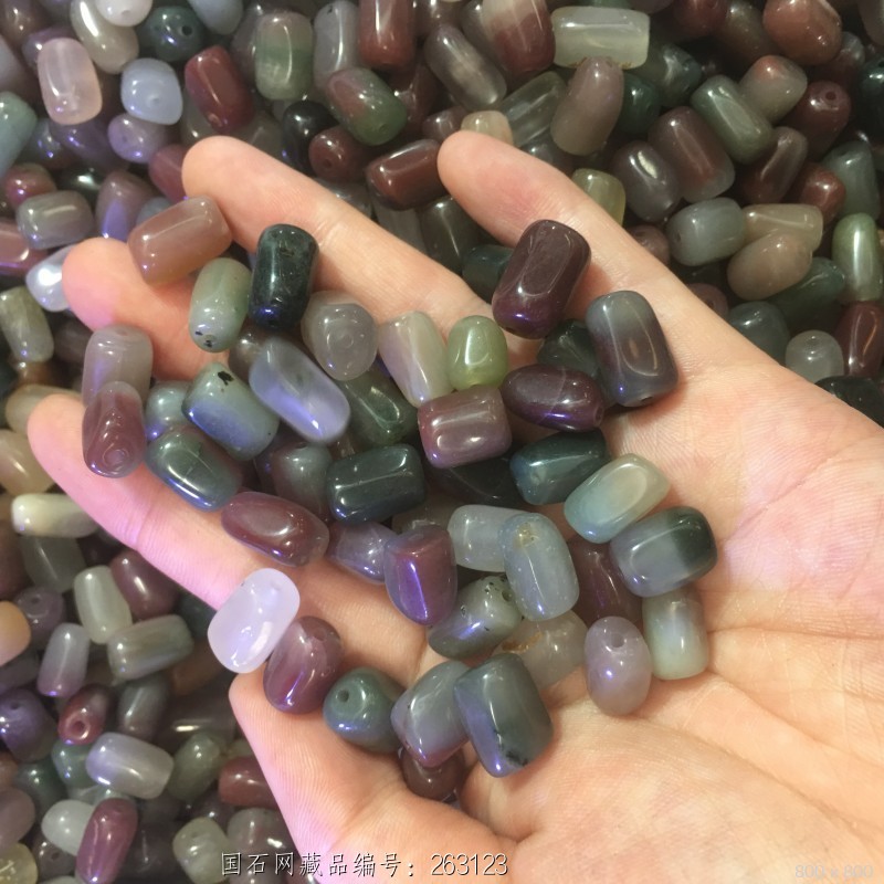 紫绿玛瑙100颗打包