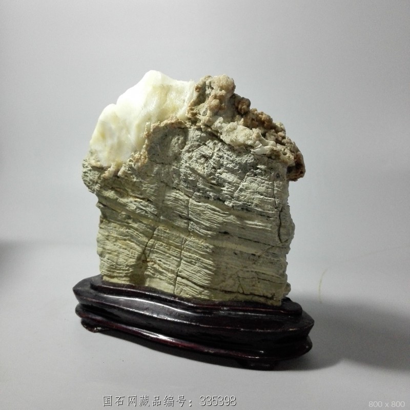 石馆 《石悦斋》灵璧石  灵璧白灵原石 藏品名称:灵璧白灵原石 石种