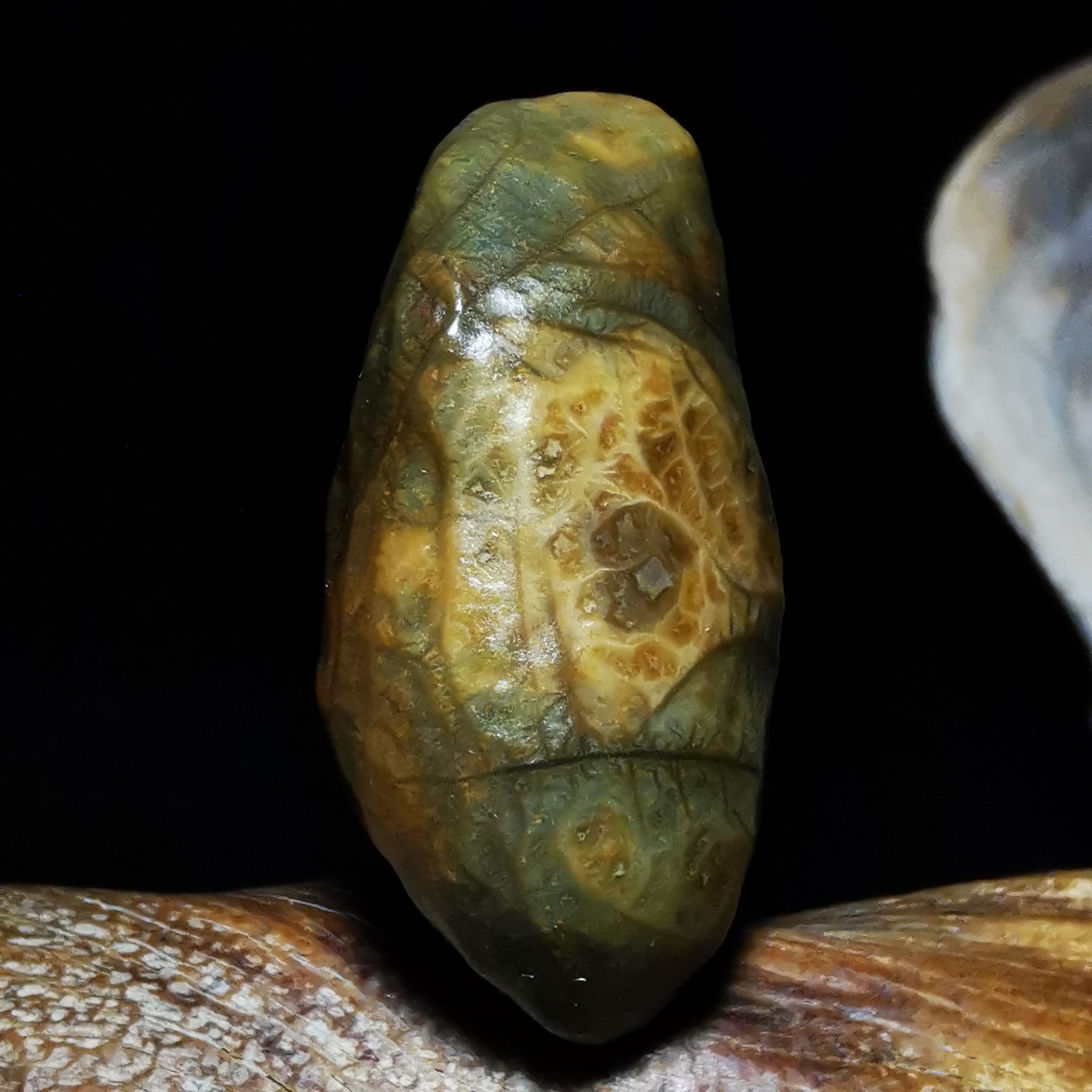 筋脉石四联发一石一价吊坠珠子经脉戈壁玛瑙原石奇石阿拉善象形画面