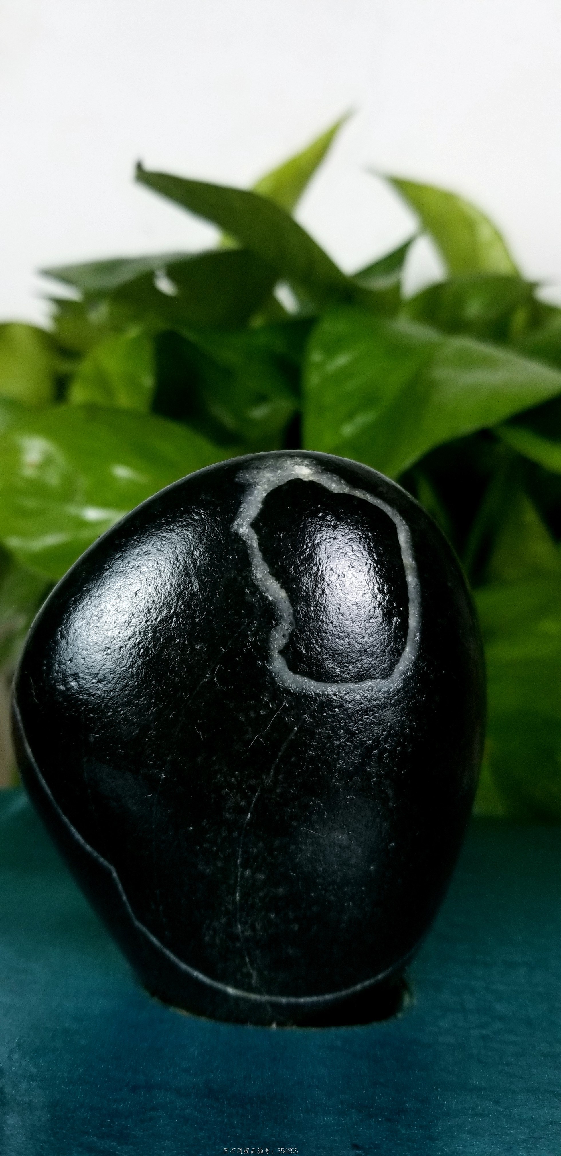 【白纹线】乌金黄蜡石