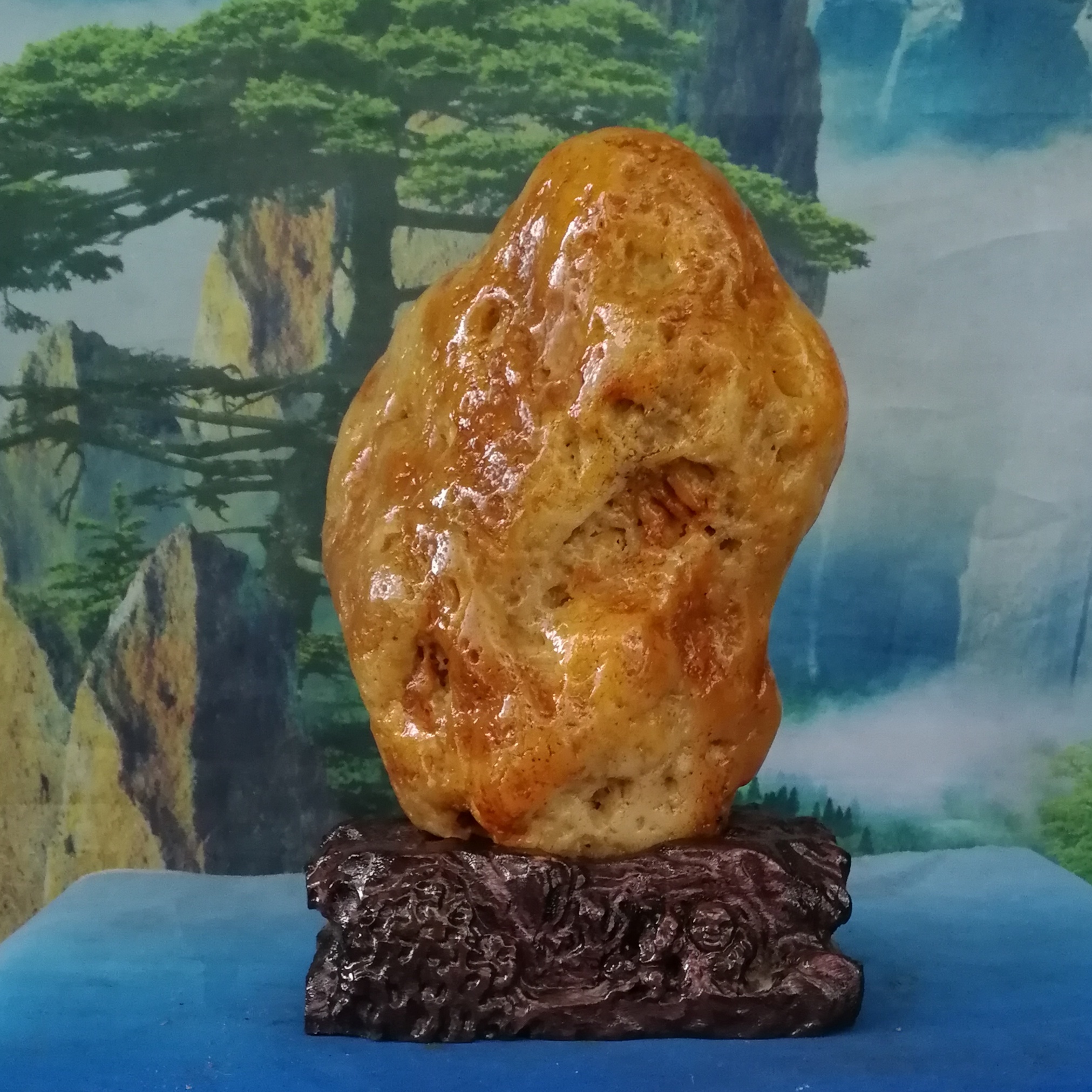 三江黄蜡石摆件