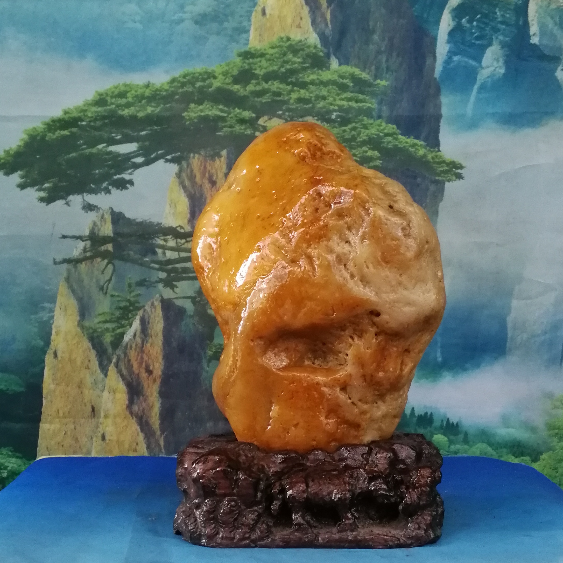 三江黄蜡石摆件