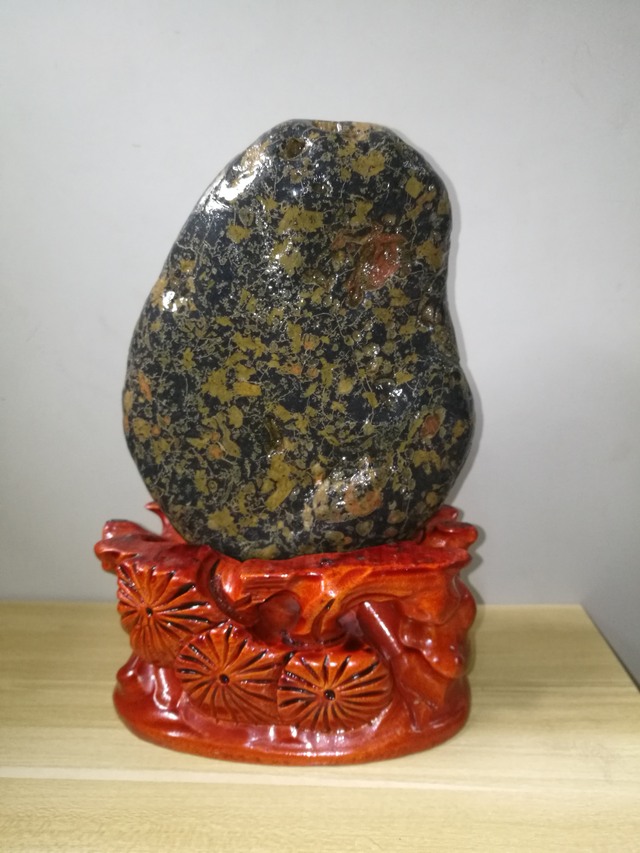 荷花石精品摆件